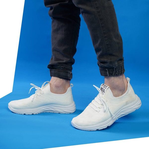 کفش اسکیچرز مردانه فیک سفید