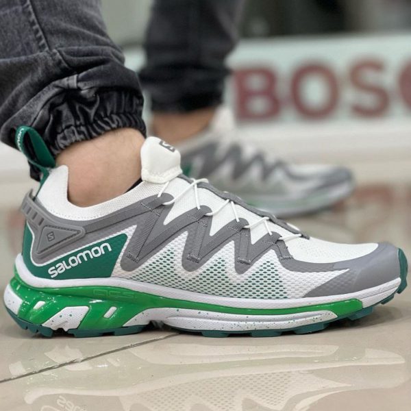 کفش کتونی سالامون سفید سبز